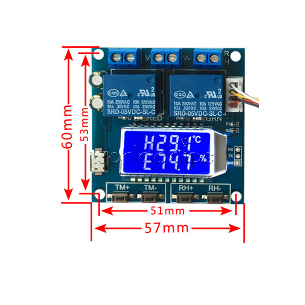 Digital Temperature Humidity Control Module Sensor 10A High Precision Controller