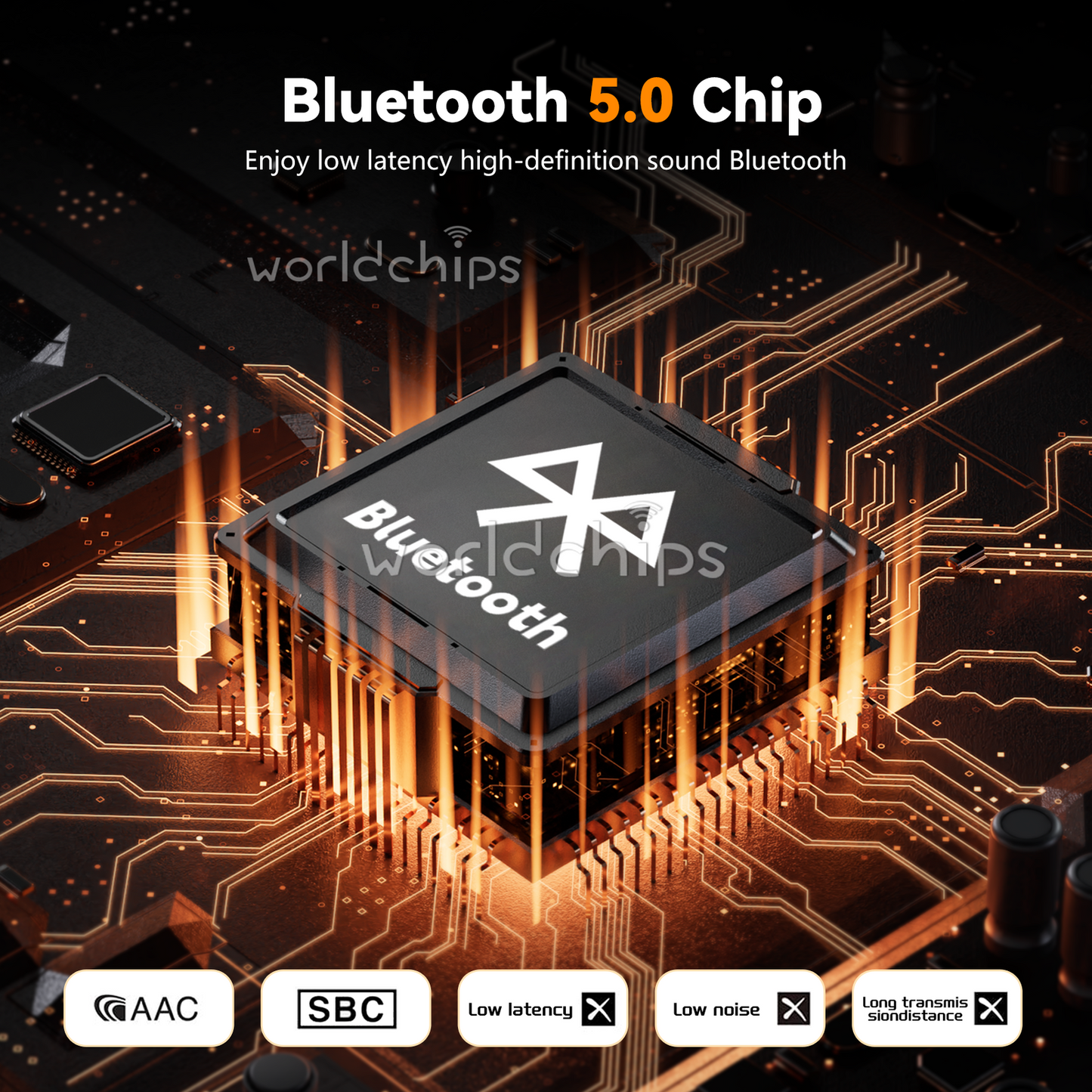 Daakr Bluetooth AUX TPA3116 Power Amplifier Board HIFI Stereo Audio Module 2x50W