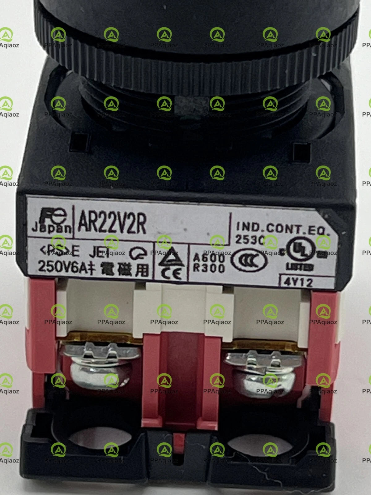 Fuji Electric AR22V2R-02R Switch Emergency Stop N.C. DPST Mushroom Button #P