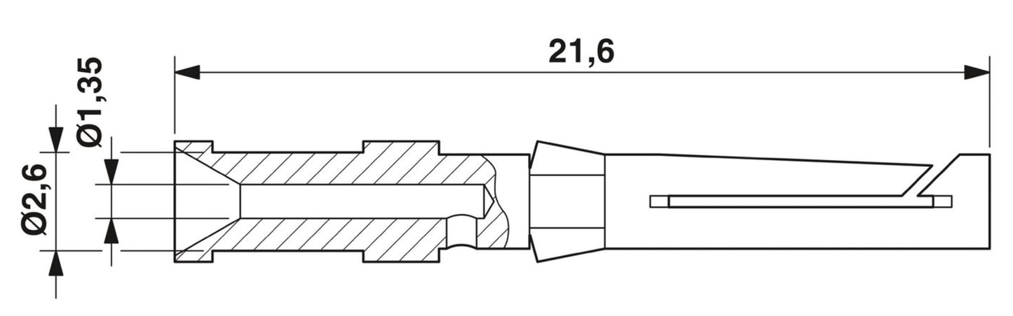 100pcs PHOENIX CONTACT 1663417 Connector CK1,6-ED-0,75BU AG