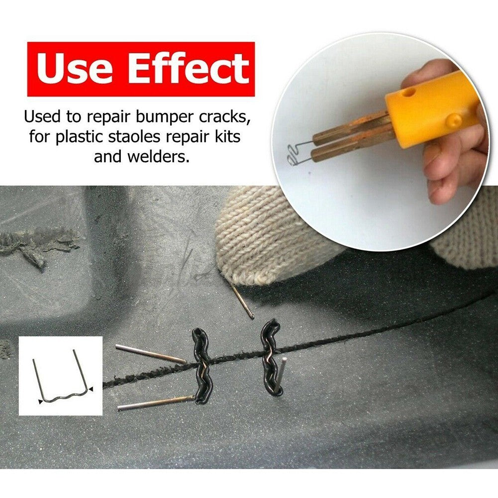 1000PCS Standard Pre Cut 0.8mm Flat Hot Staple For Plastic-Stapler Repair Welder