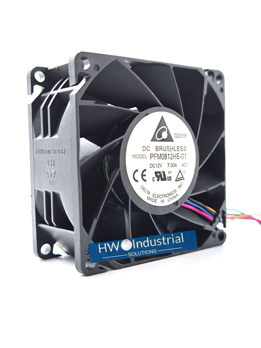 1/piece PFM0812HE-01 Delta 8038 12V 7.00A 4-wire 8CM High Speed Cooling Fan