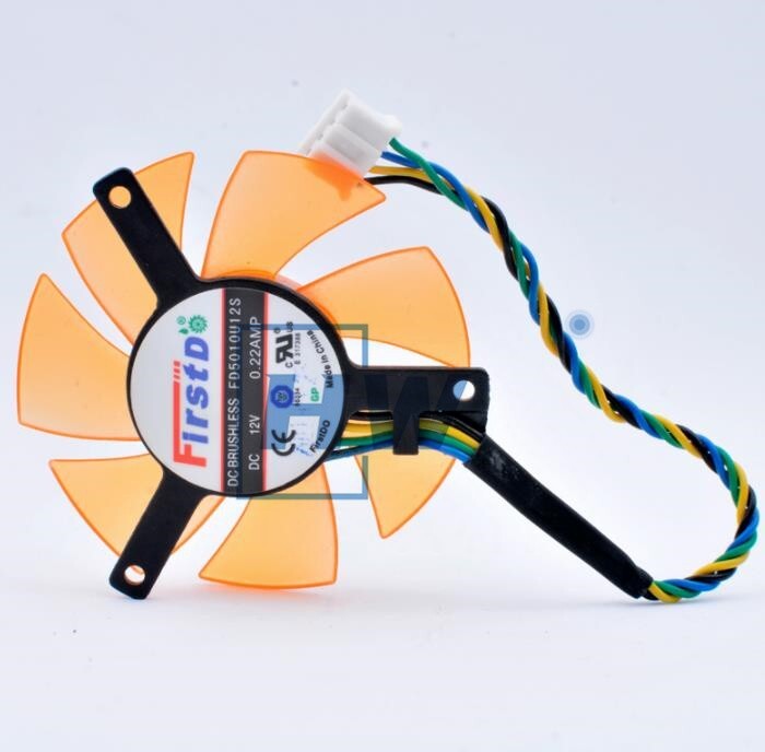 FD5010U12S Diameter 47mm Hole Distance 39mm 12V0.22A Graphics Card Heat Sink Fan