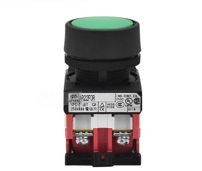 1PC  FUJI Flat button AR22FOR10B AR22FOR-10B black