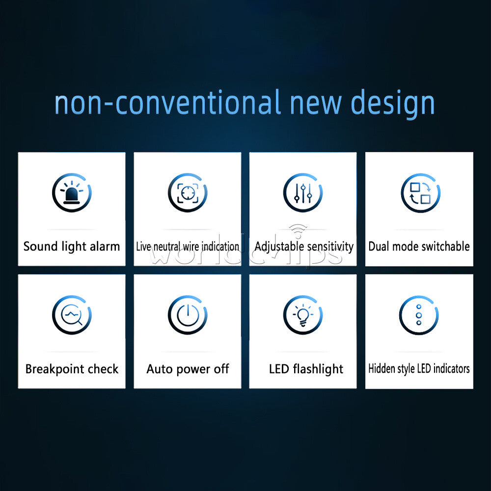 BSIDE AVD07 Non-contact Voltage Tester Pen AC Voltage Detector W/ LED indicator
