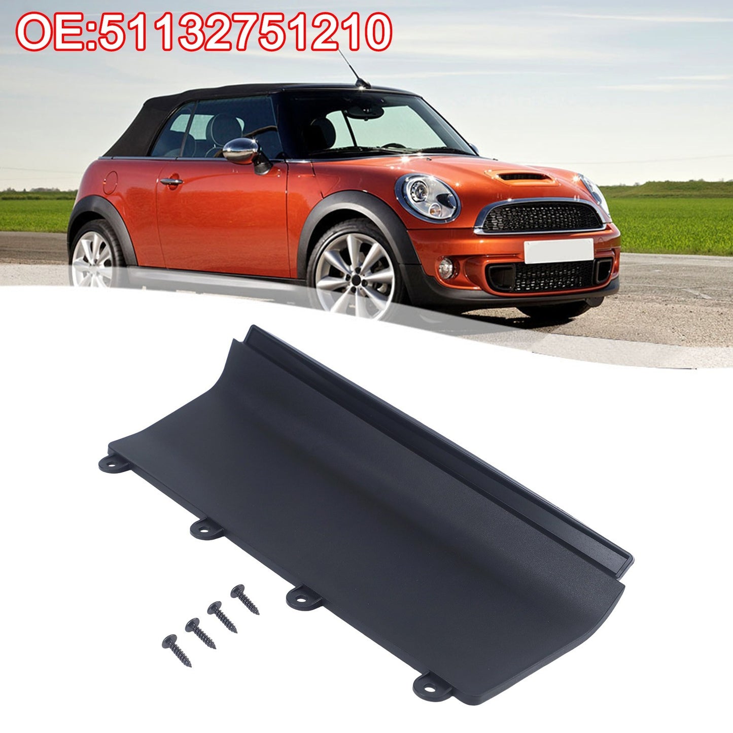 Upgrade Windshield Wiper Cowl Cover Panel Battery Cap 51132751210 for Mini 07-15