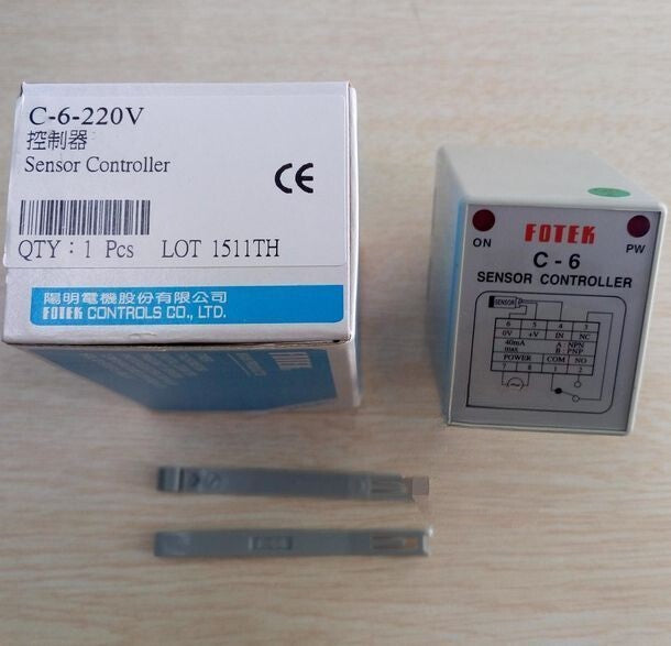 1pcs For Fotek C-6 C6 220V Sensor Controller