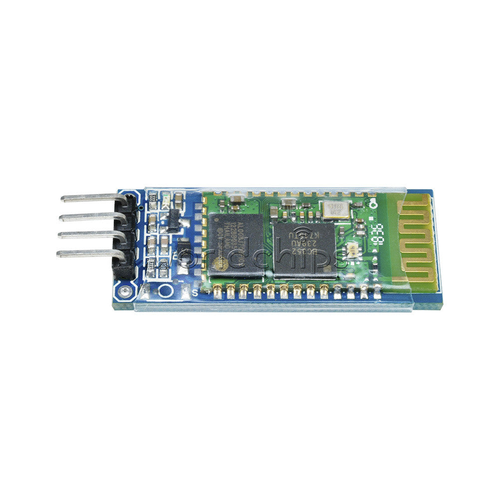 5Pcs Wireless 4 Pin Bluetooth RF Transceiver Module HC-06 RS232 With backplane