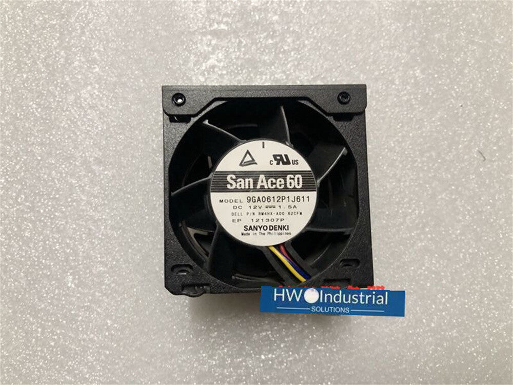 1/piece 00PGDX Server DELL R720 R720XD Sanyo 6038 6CM Fan 9GA0612P1J611 12V 1.5A