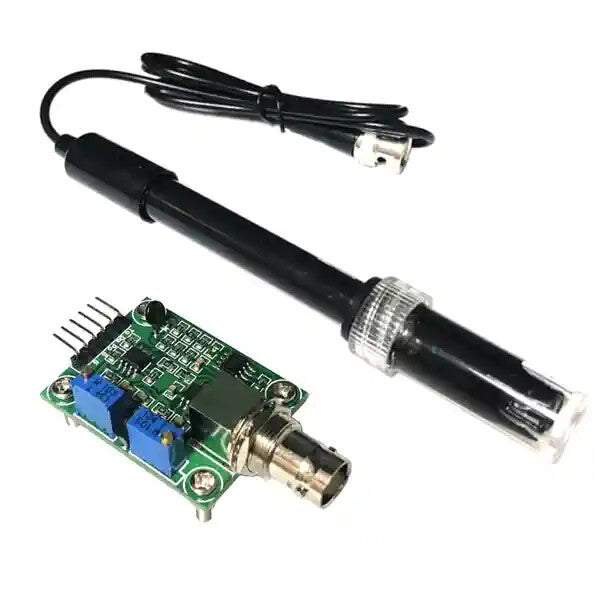 1set PH Electrode Probe BNC +Liquid PH0-14 Value Detect Sensor Module