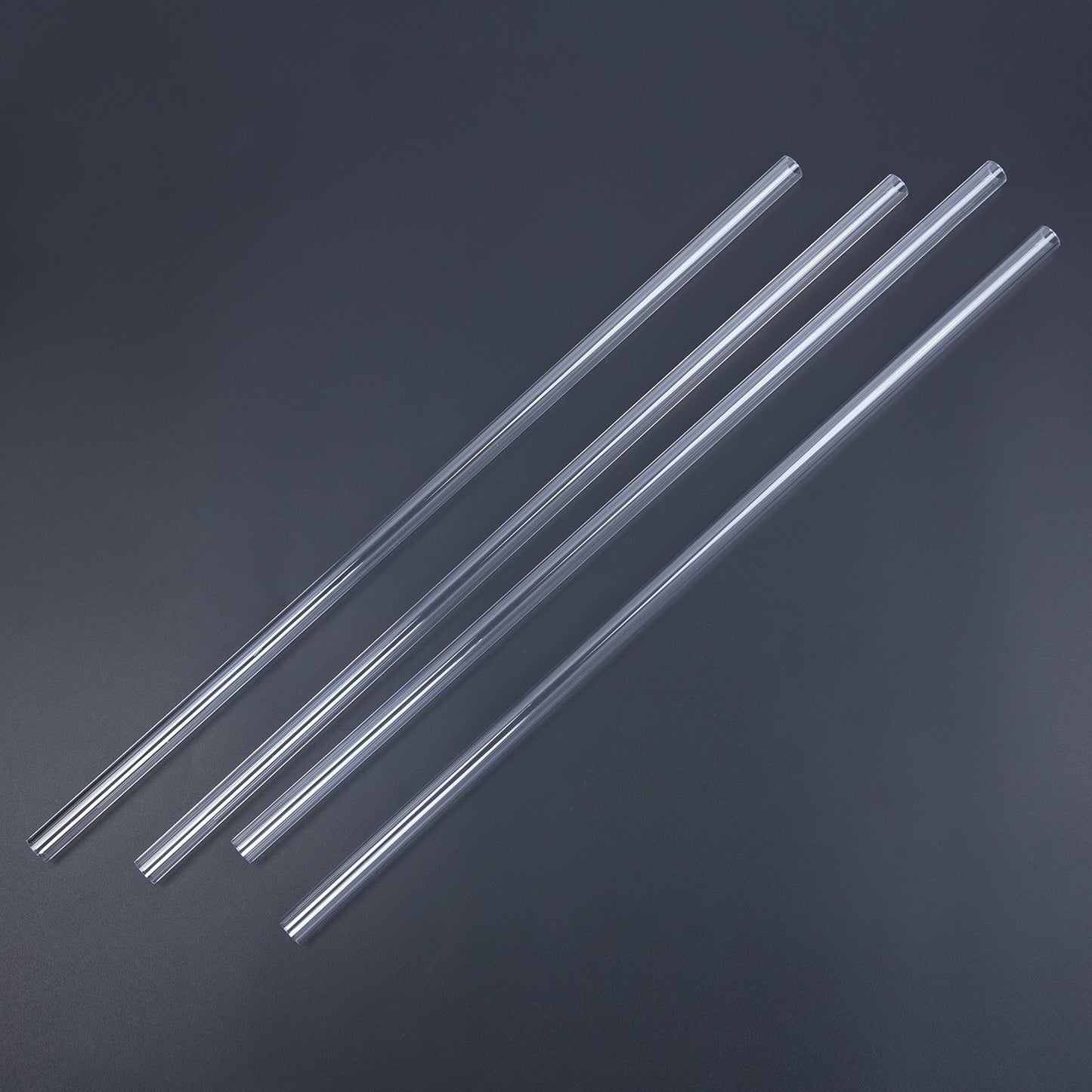 4pcs 500mm Clear Bending Hard Tubing Hose Set for High Performance Cooling