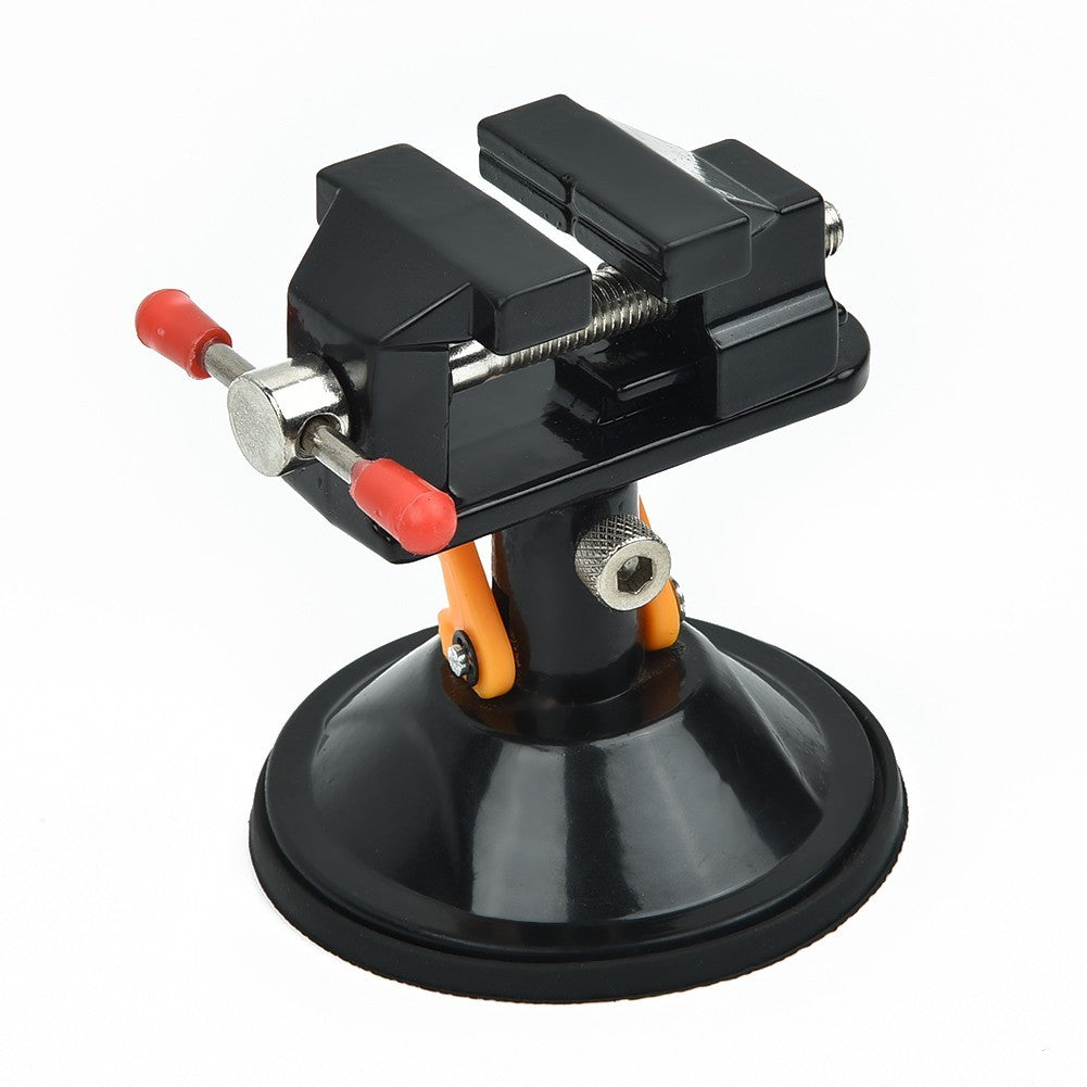 Portable Mini Bench Vise with Elastic Jaws for Jewelry Making Projects