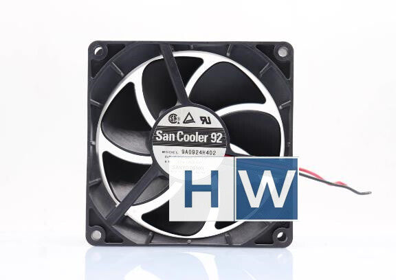 1PC 9A0924H402 2-wire 9CM 90 * 25 24V 0.1A Dual Ball Bearing Cooling Fan
