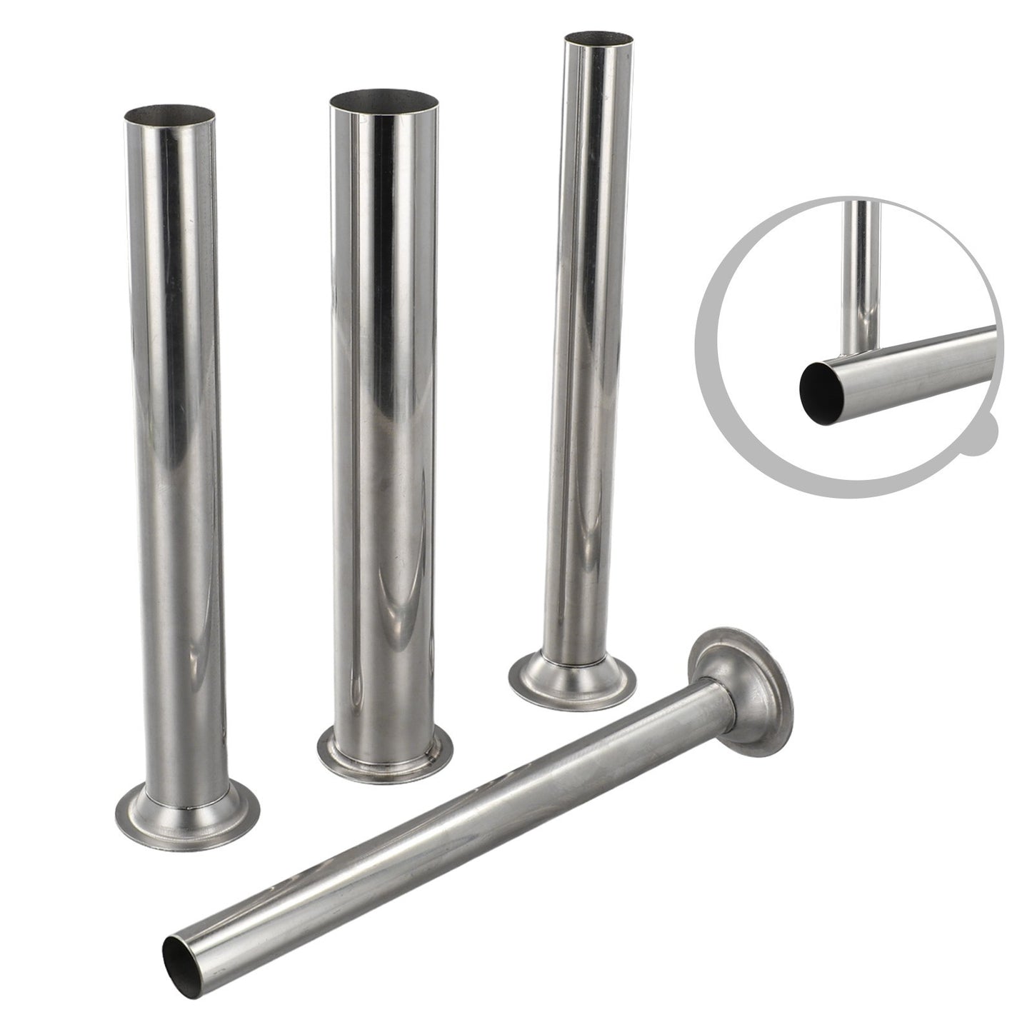 Stuffing Tubes Filling Tubes Funnels Nozzles Silver 38mm 165mm/6.5inch