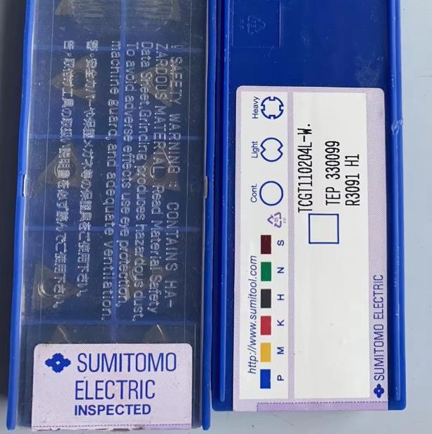 10Pcs/BOX SUMITOMO TCGT110204L-W H1 Fine Boring Blade Carbide Inserts