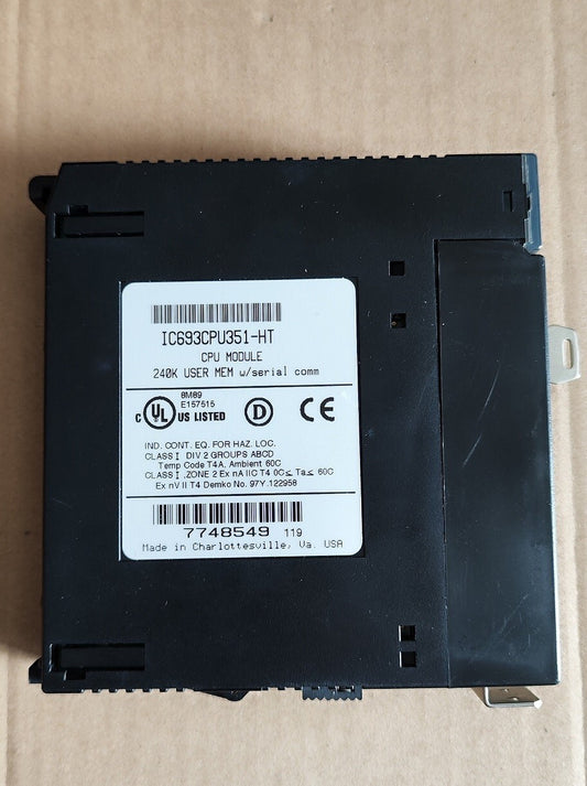 GE Fanuc IC693CPU351-HT CPU Module USER MEM w/Serial comm "" free shipping