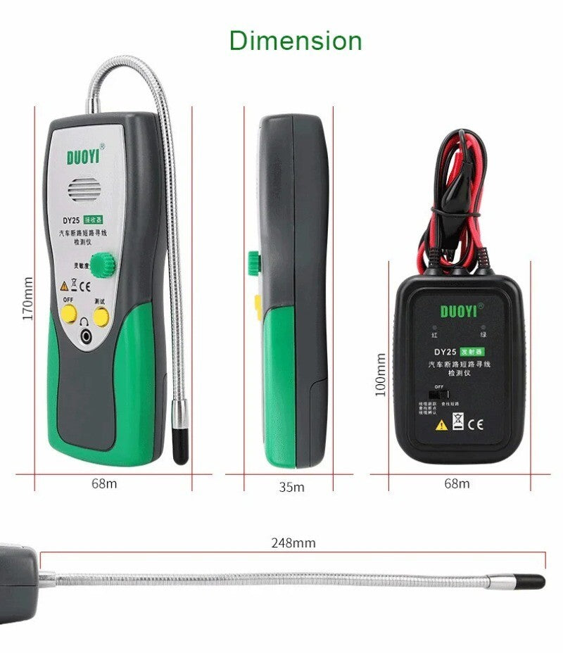 DY25 Automotive Short Open Circuit locating Finder Tester Diagnostic Test Tool