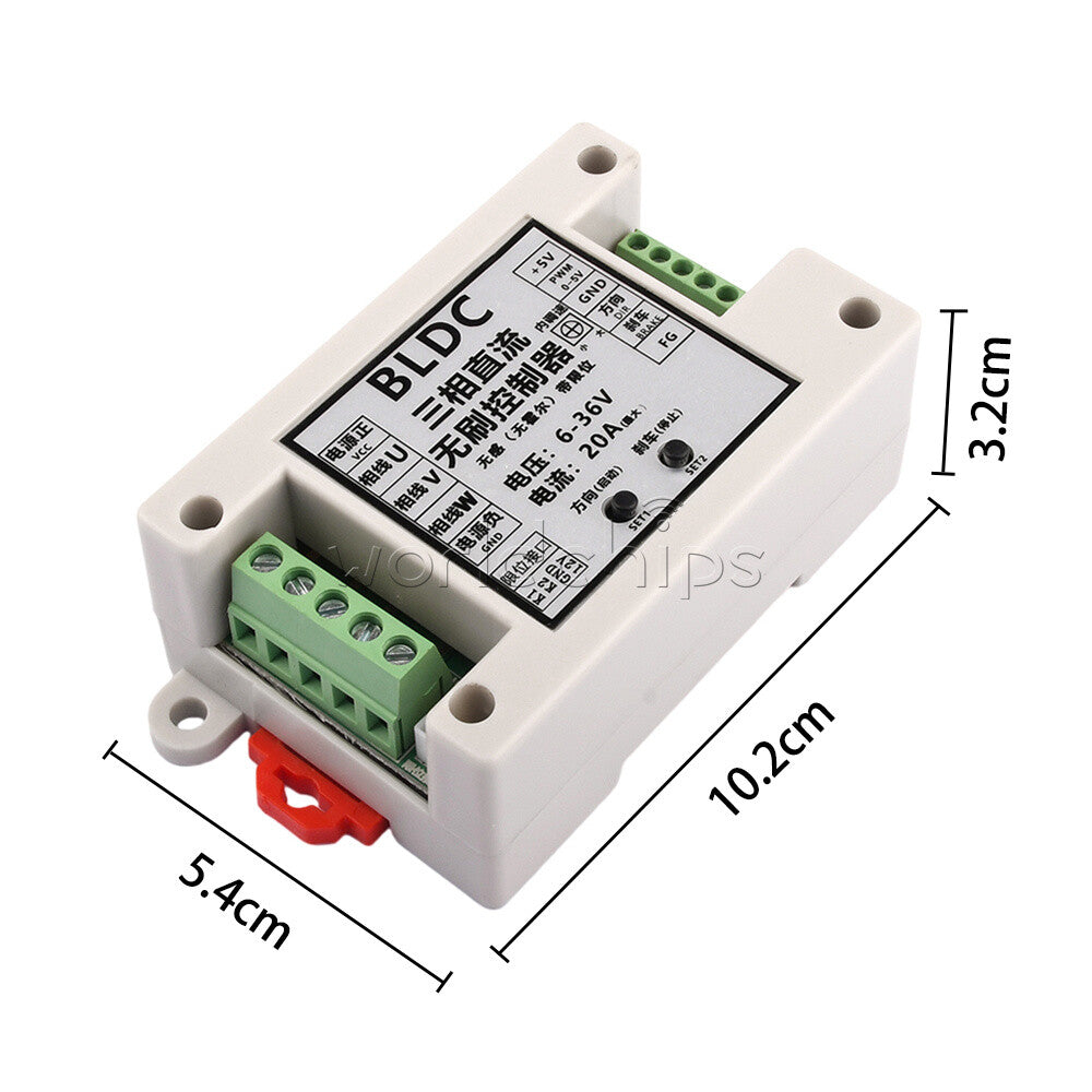 ZS-X14 400W BLDC 3-phase DC Brushless Driver Control Board Motor Controller DIY