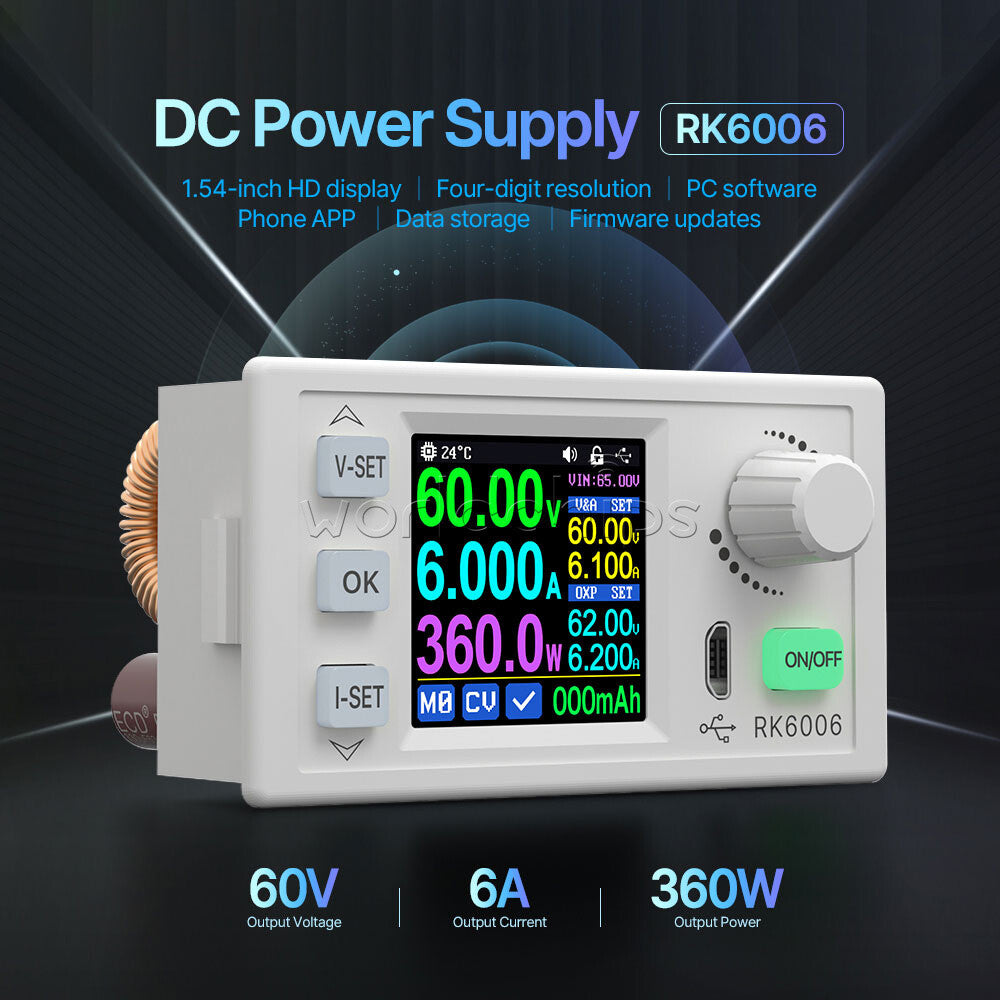 RK6006 60V Adjustable DC to DC Step Down Regulated Power Supply Buck Converter