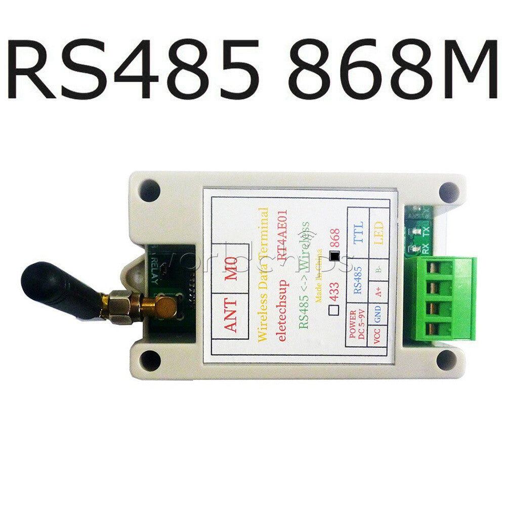RS485 RS232 Wireless Transceiver 433M 868M Serial Data Transmission Module
