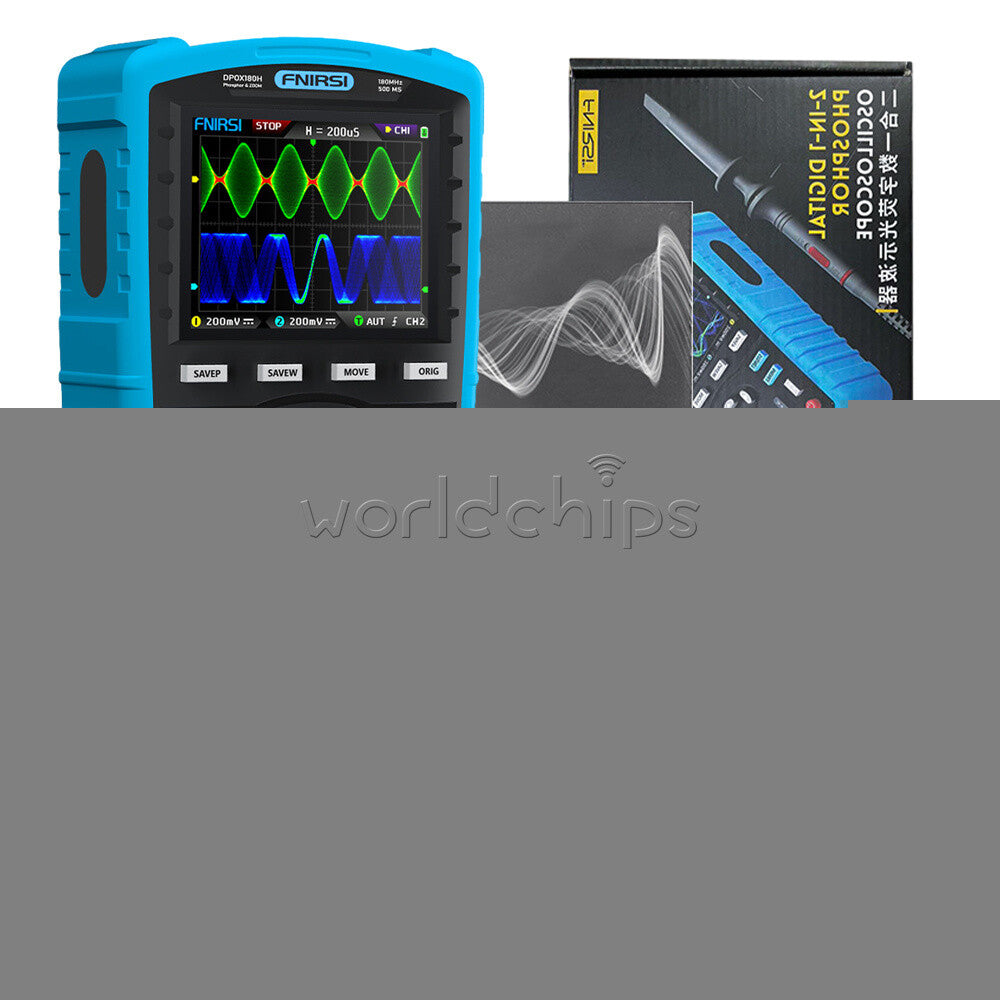 Handheld FNIRSI DPOX180H 2Channel Digital Oscilloscope Function Signal Generator