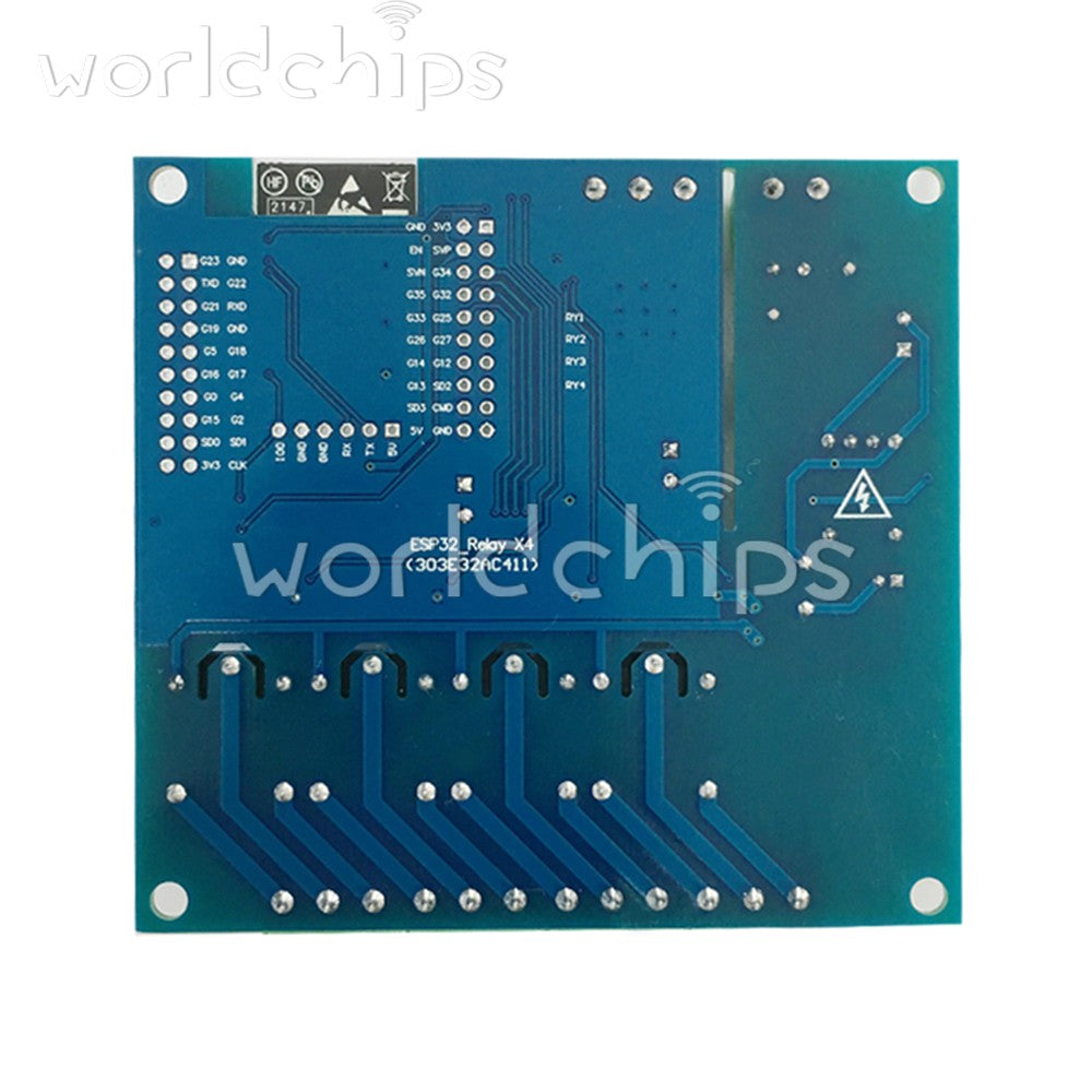 ESP32 WIFI Bluetooth 4-Channel Relay Module ESP32-WROOM Development Board