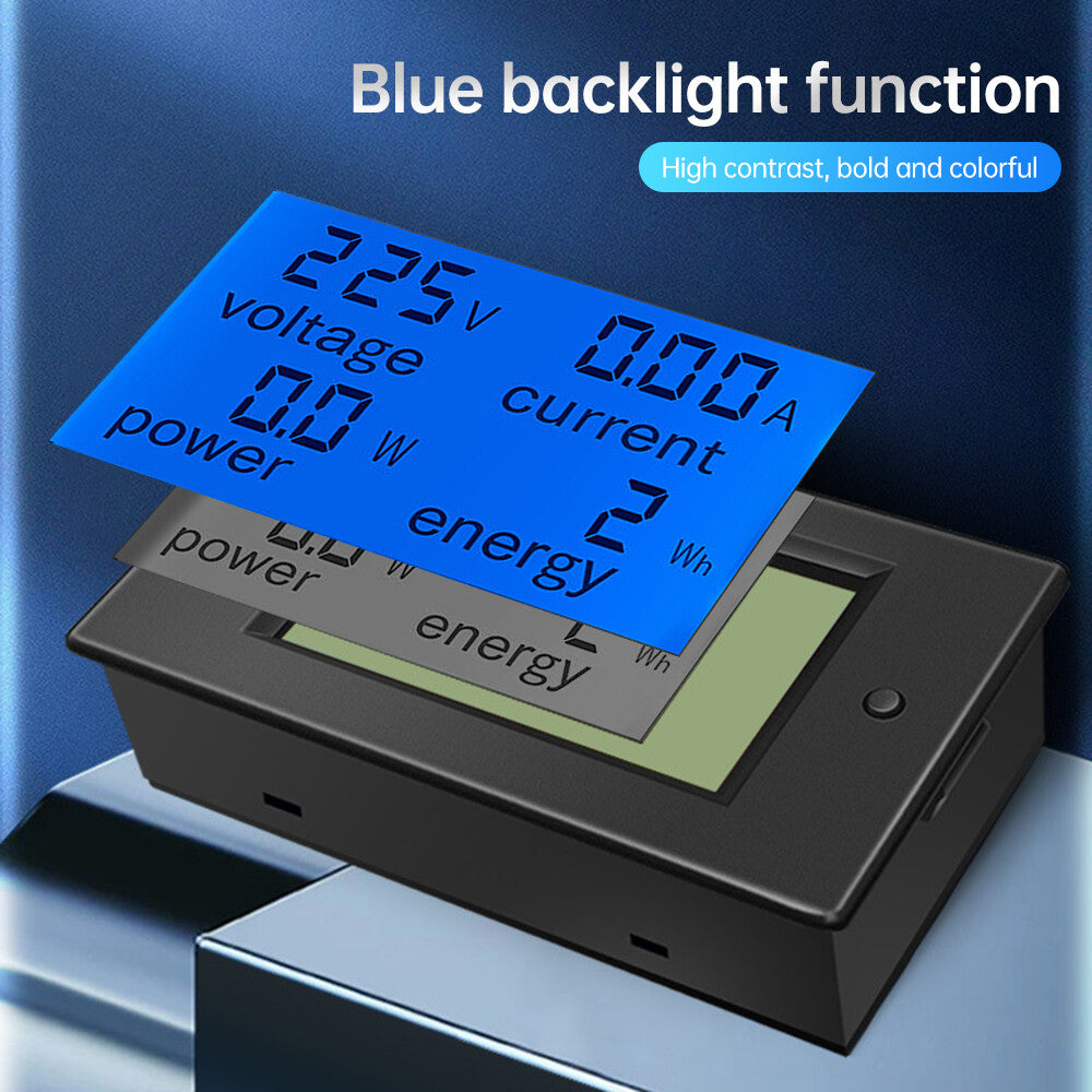 AC80V-260V Digital LED Display Voltmeter Ammeter Wattmeter Power Energy Meter