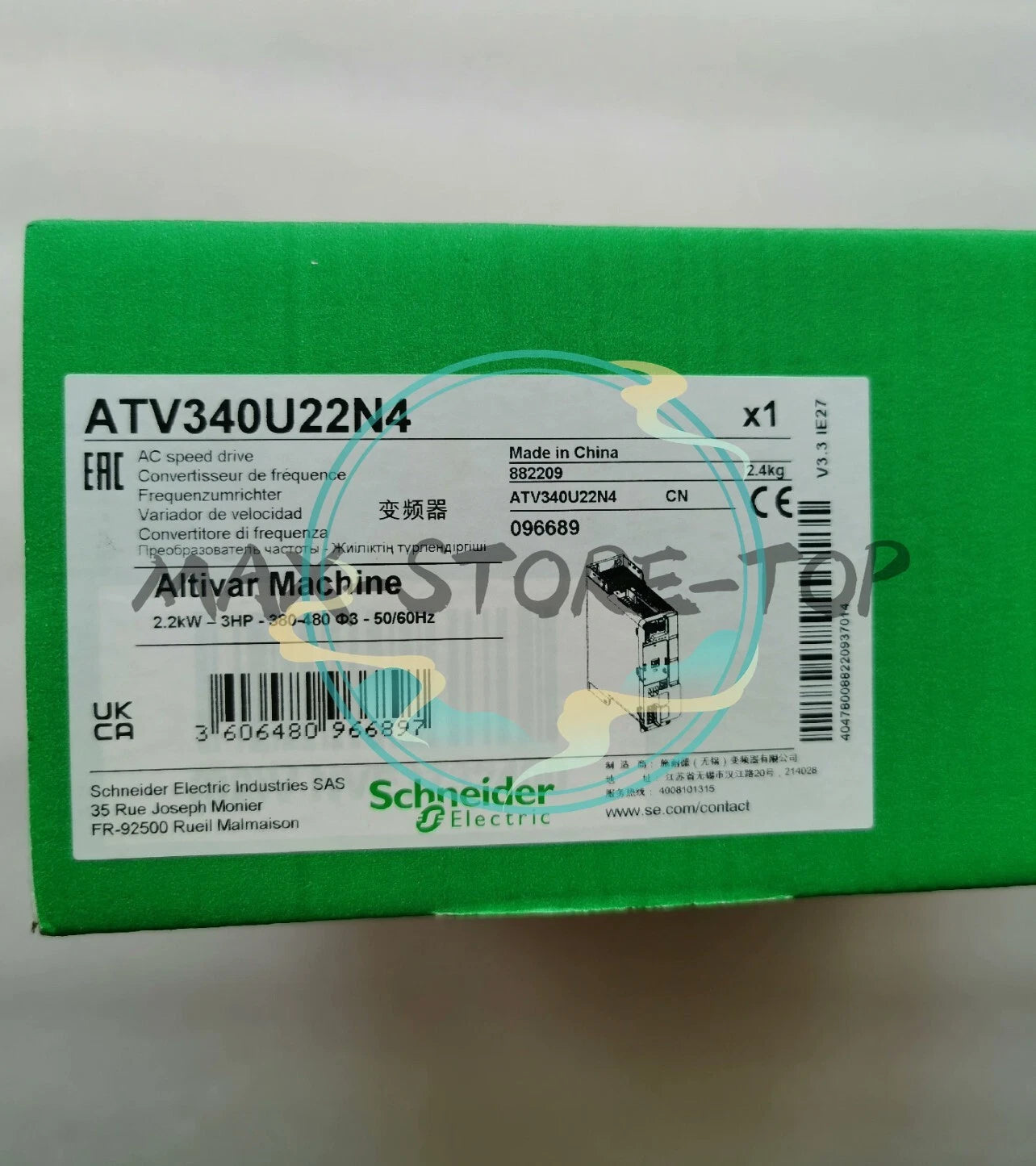 1 PC  Schneider ATV340U22N4 INVERTER in box Fast Shipping