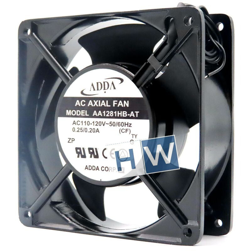1PC AA1281HB-AT 110-120V 0.25/0.20A Cabinet Axial Flow Cooling Fan 2-wire