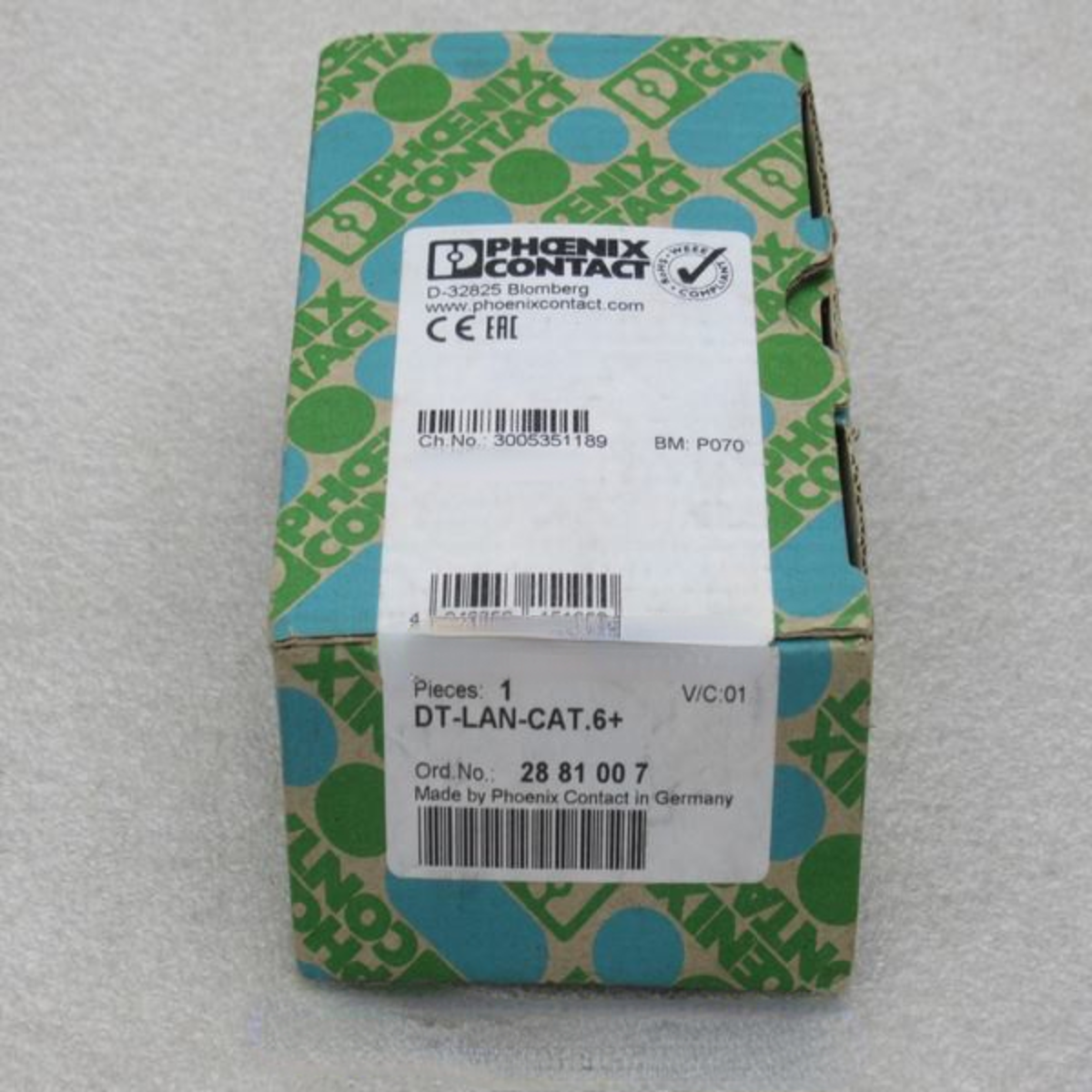 1pcs PHOENIX CONTACT Surge Protector 2881007 DT-LAN-CAT. 6+