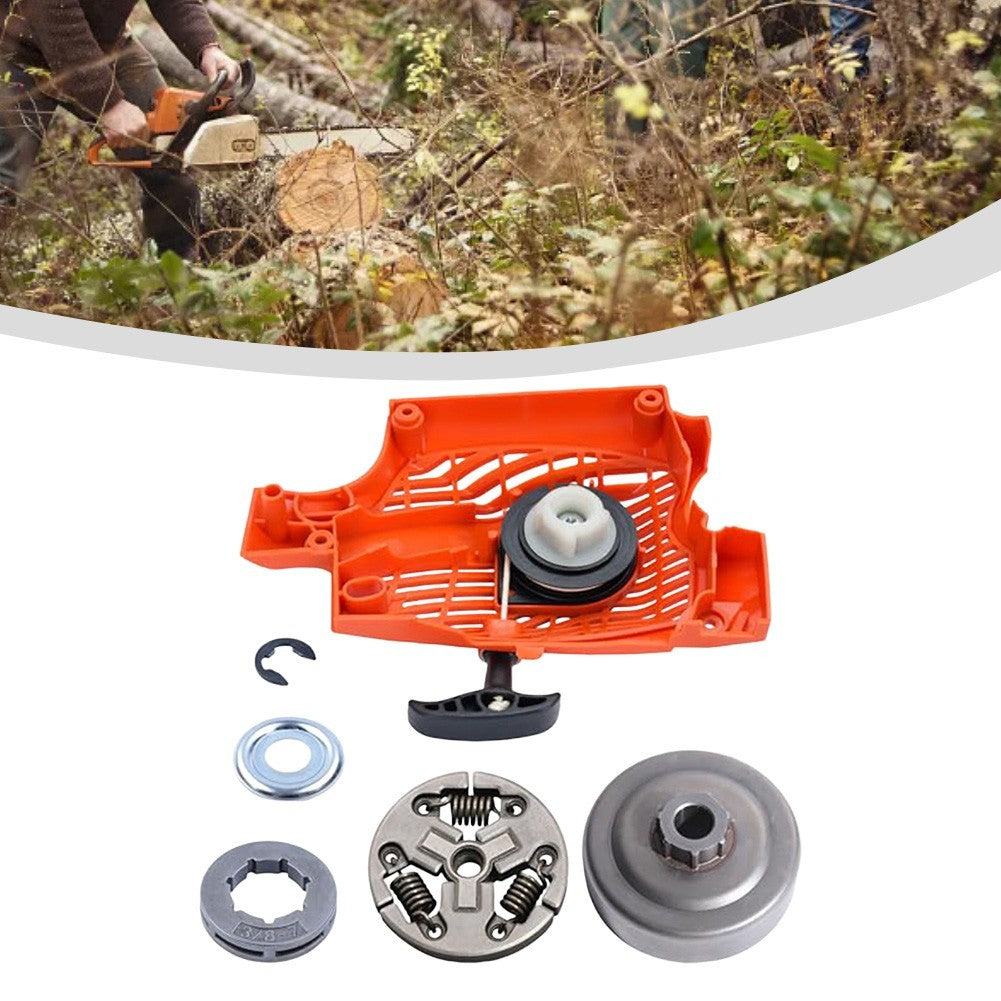 For Echo CS310 CS352 Recoil Starter and Clutch Drum Kit with Rim Sprocket