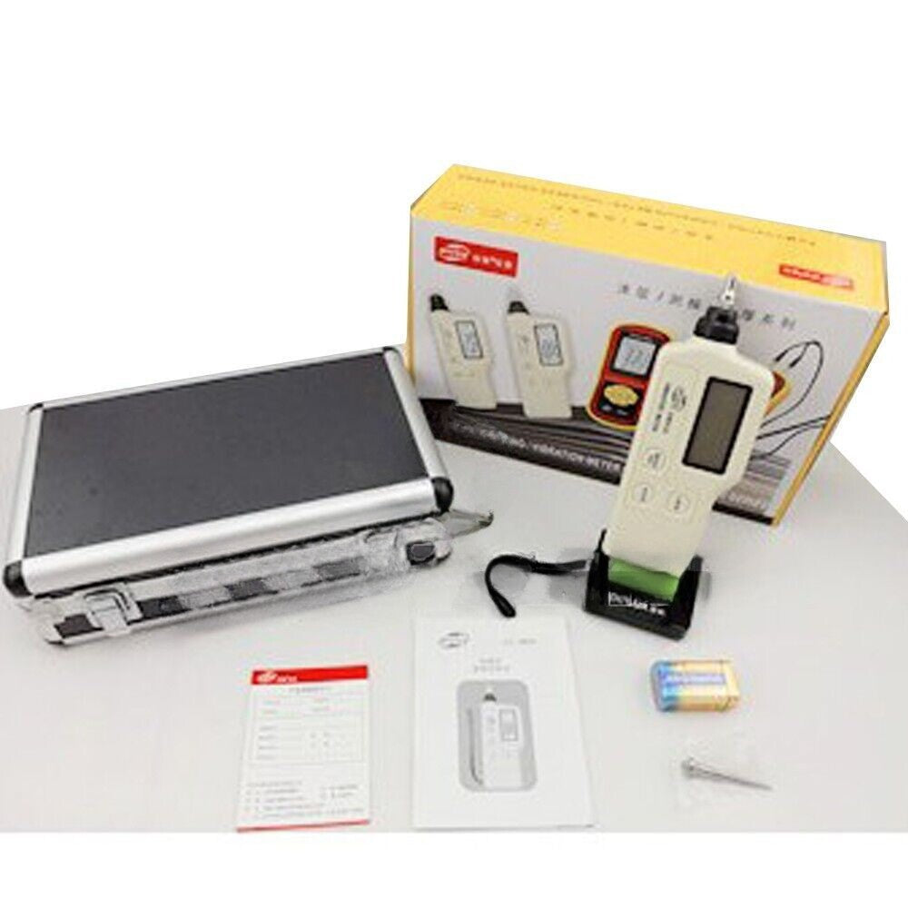 GM63A Digital Vibration Sensor Meter Tester Vibrometer Analyzer Handheld Case