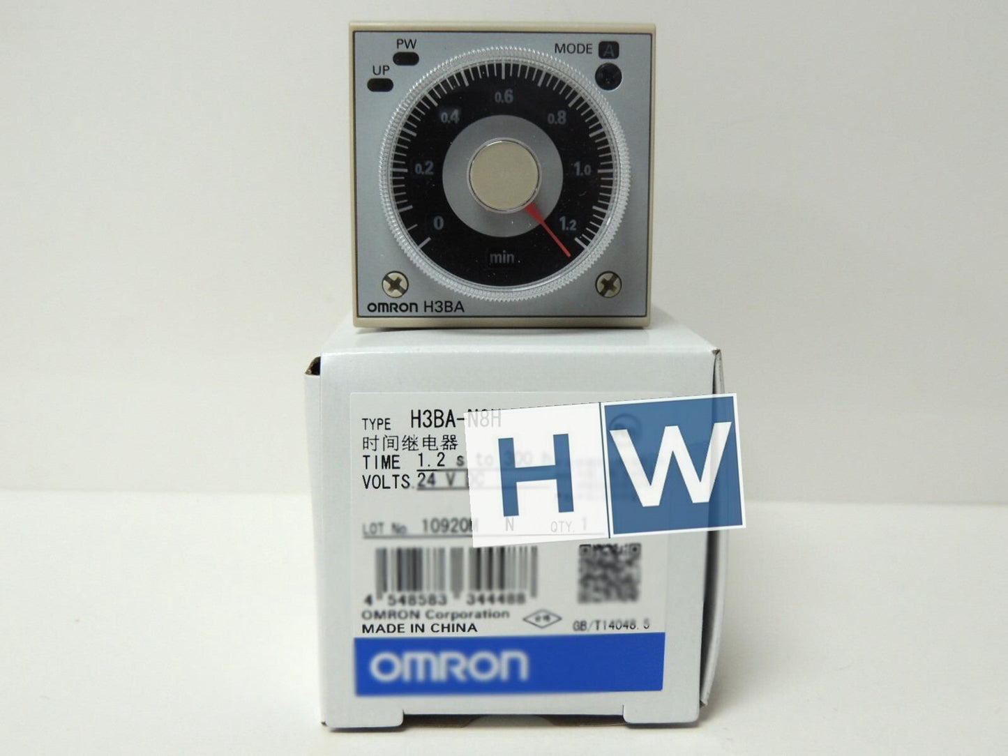 1PC  OMRON Power-on Delay Time Relay H3BA-N8H DC24V