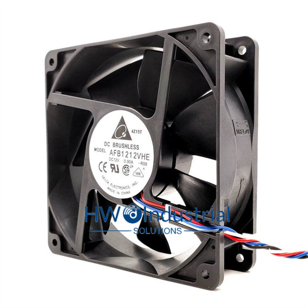 1/piece Delta AFB1212VHE 12CM 12038 4-wire 0.9A 12V Server Chassis Cooling Fan