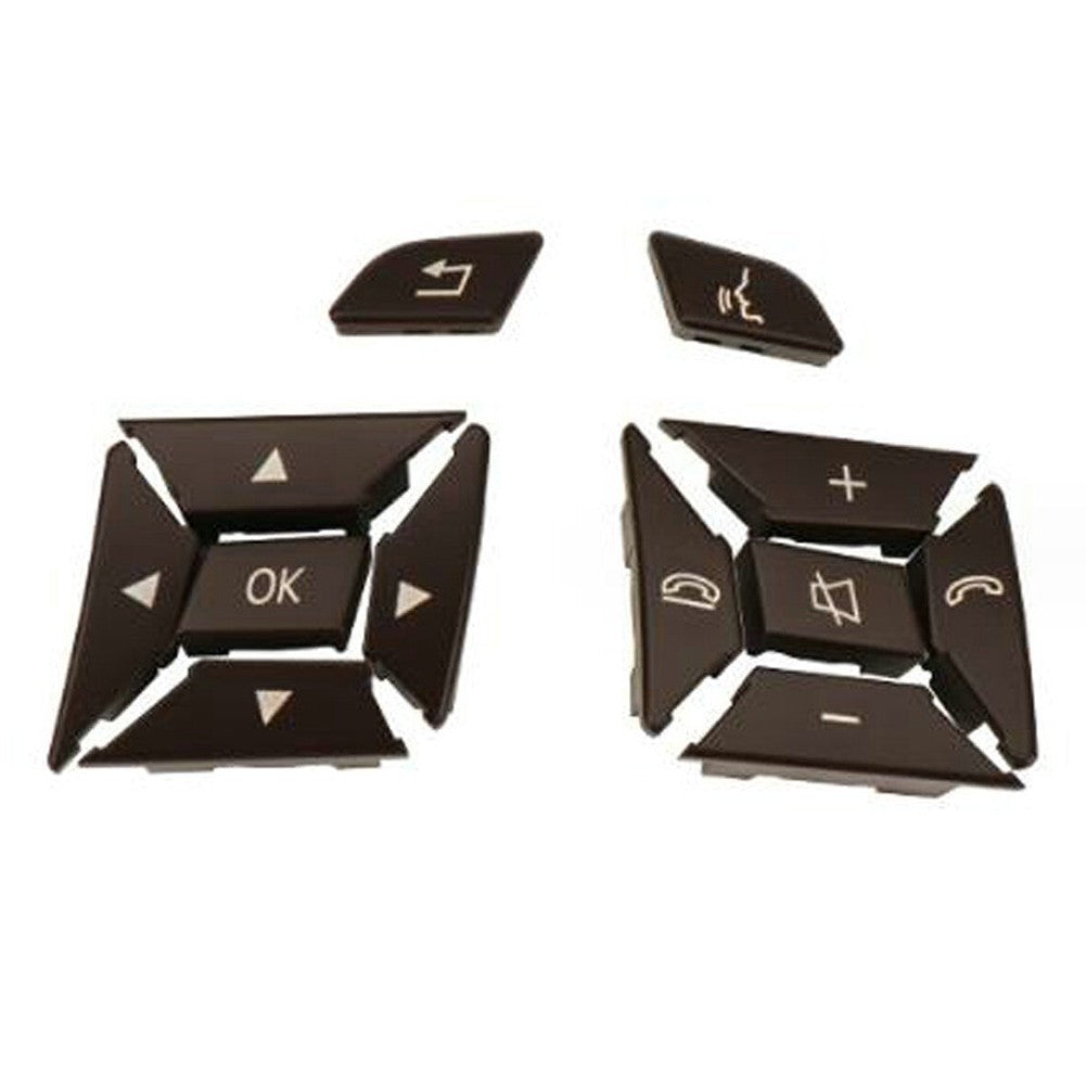 Brown Steering Wheel Switch Buttons For Mercedes W204 W212 C200 E260 E320 GLK260