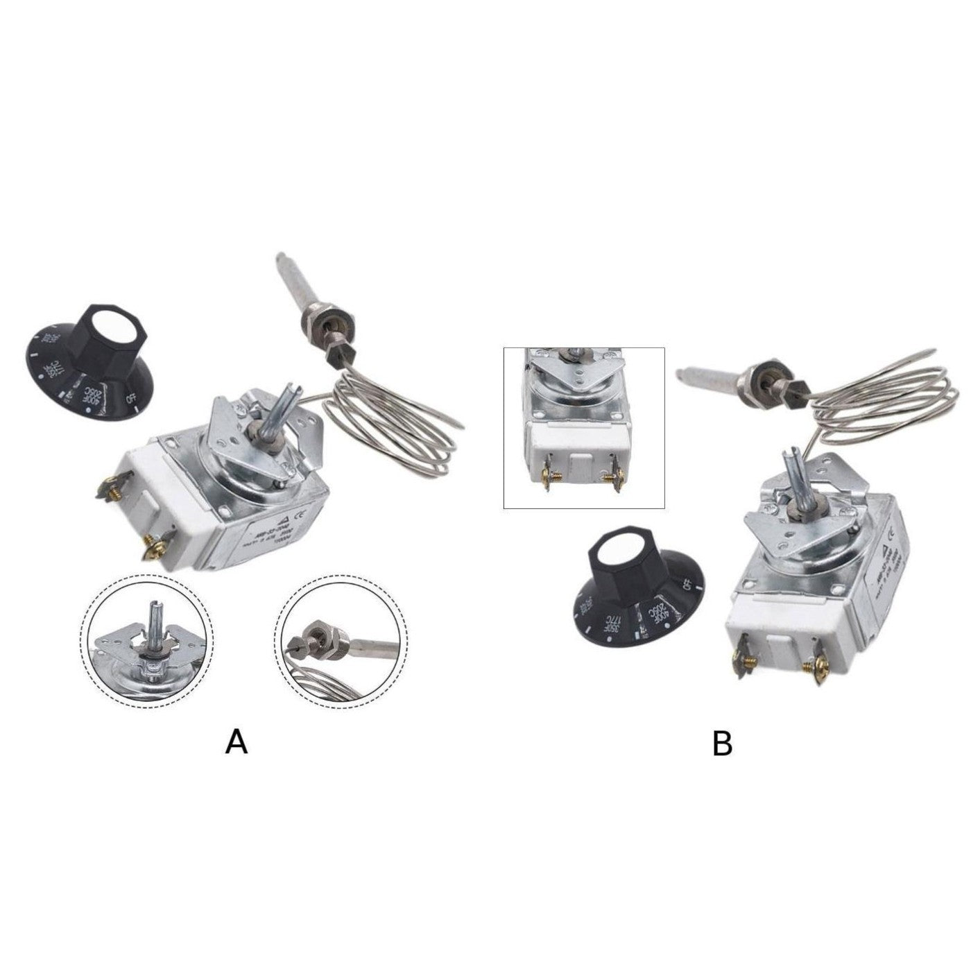 For Robertshaw Compatible Gas Fryer High Limit Switch 38 Inch 14 Inch NPT Model