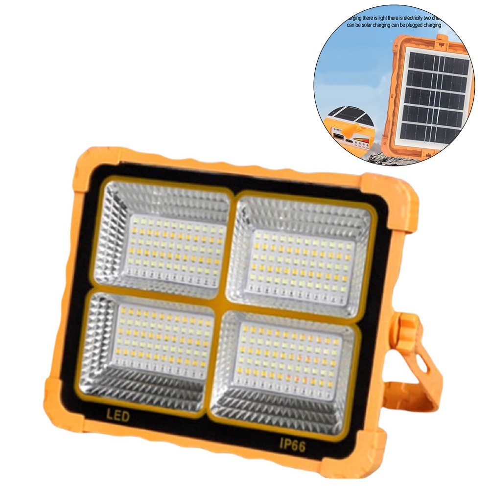 Portable Solar Flood Light for Camping Fishing Construction Activities