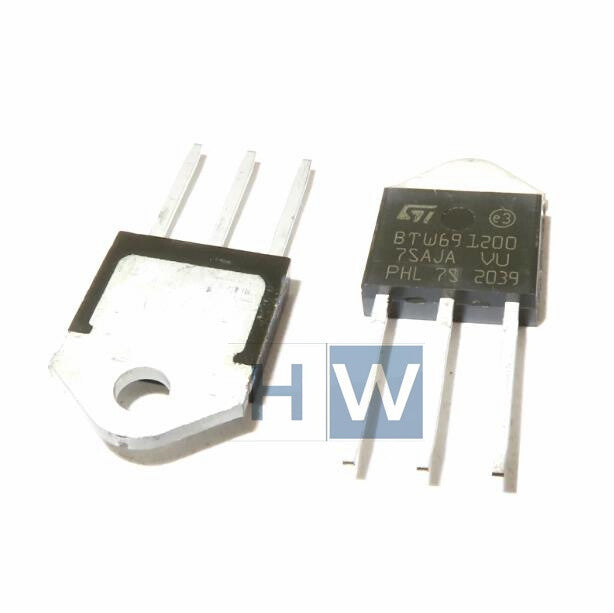 10Pcs  BTW69-1200 BTW691200 1200V Unidirectional Thyristor Direct TO-3P