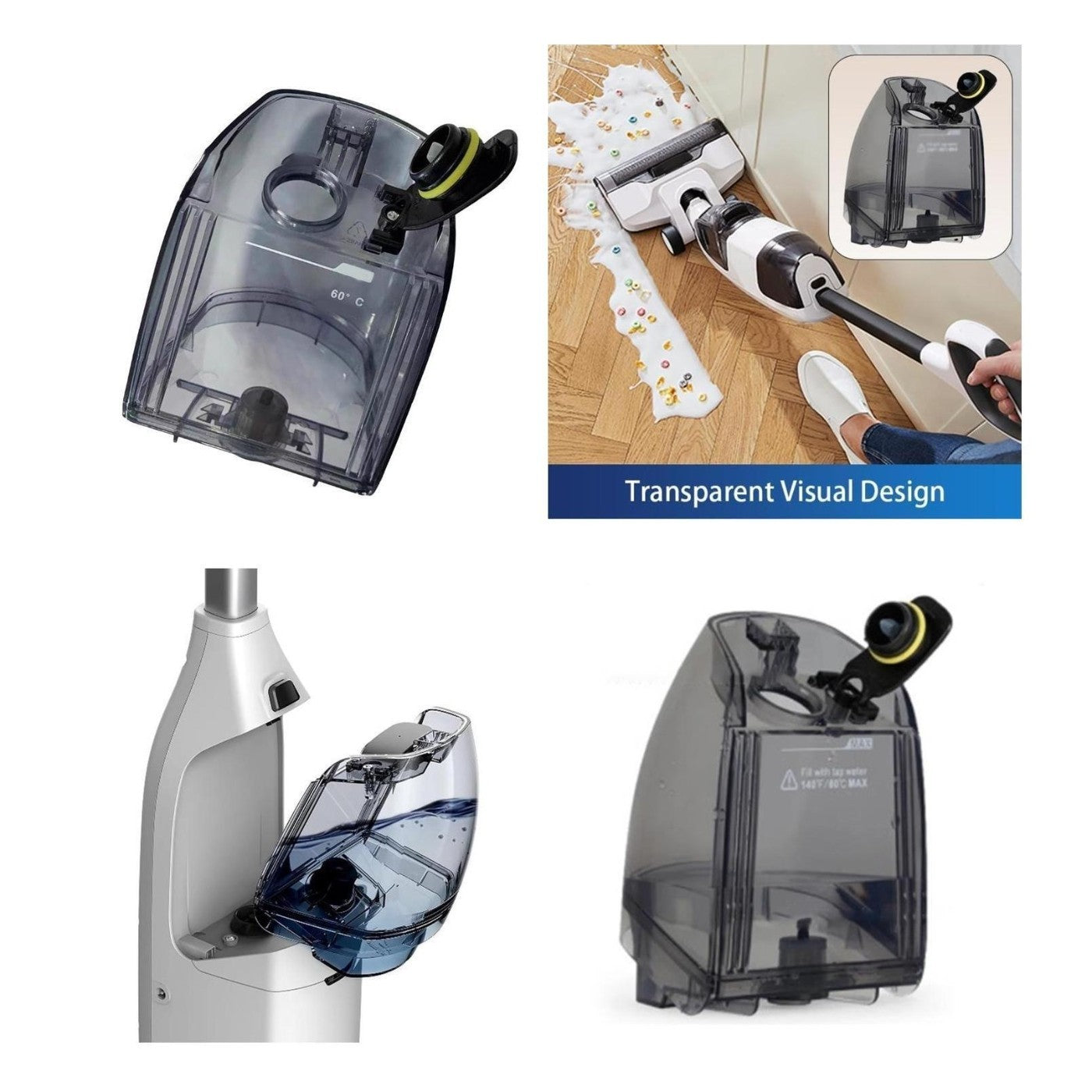 Home Floor Cleaning Clean Water Tank For Tineco IFLOORS Compatible Design