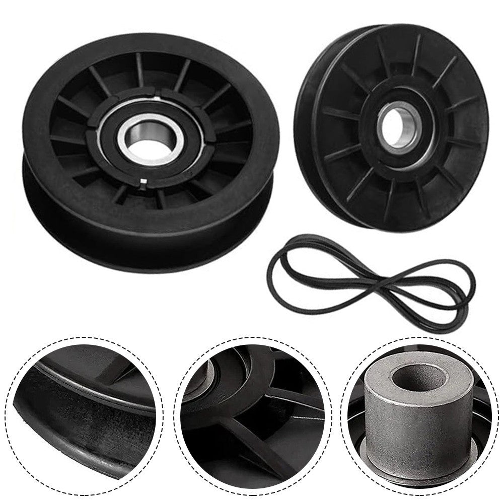 For Cadet For Craftsman Lawn Mower Idler Pulley and Drive Belt Replacement Kit