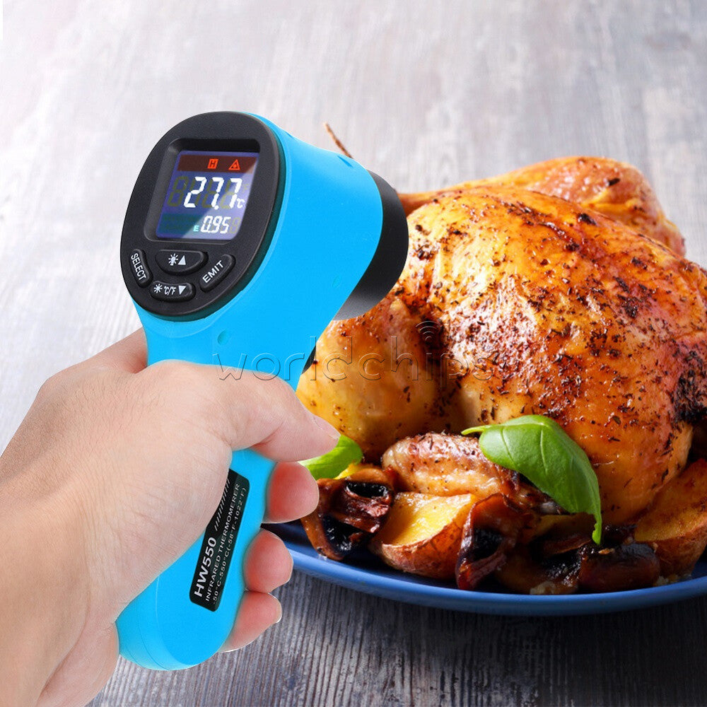 High Precision IR Temperature Sensor Digital LED Gun Non Contact Thermometer US