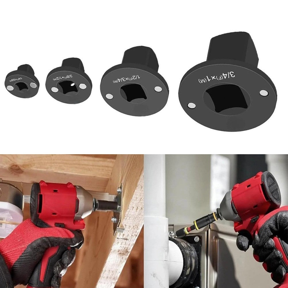 Socket Adapter Set 4PCS Low Profile for Use in Tight Spaces and High Torque