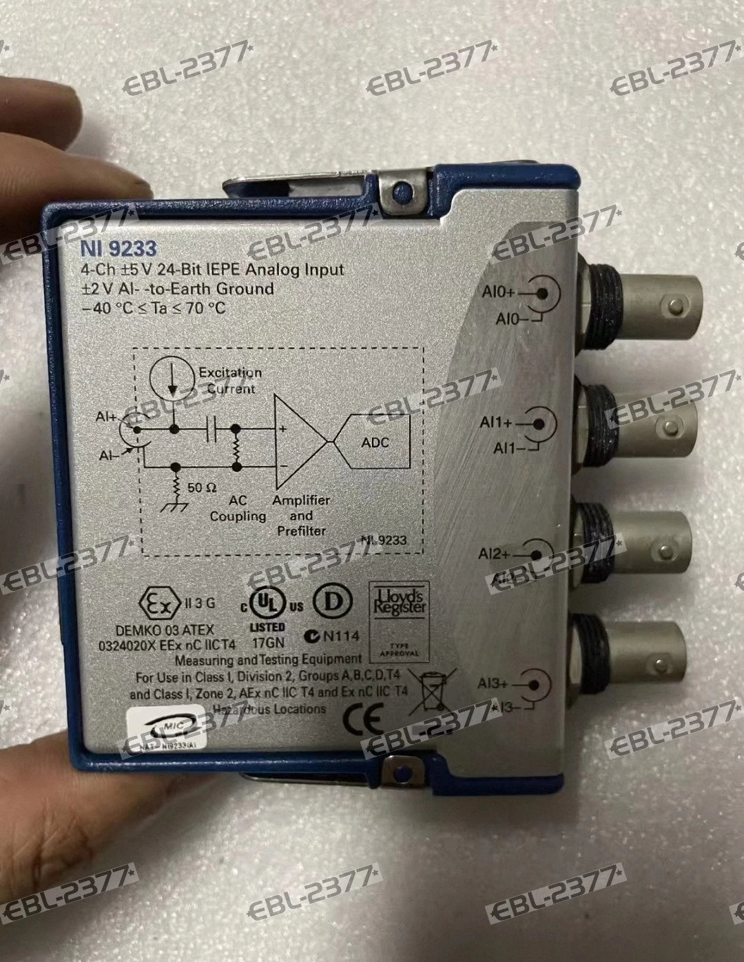 National Instruments NI 9233 cDAQ IEPE Sound and Vibration Input Module