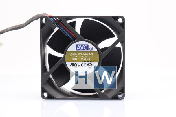 1PC DASA0832B2M 3-wire 80*32 12V 0.7A 8CM Dual Ball Cooling Fan