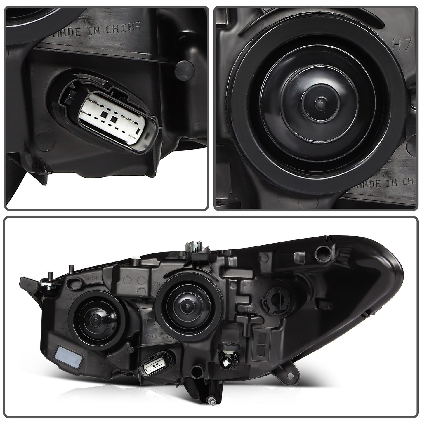 For 2016-2013 Ford Fusion w/Projector Headlights Assembly Left+Right