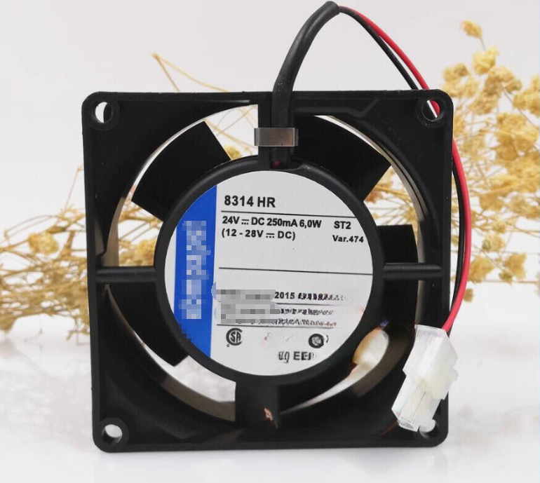 8314HR 24V 250MA 6.0W80*80*32 FAN 2PIN   Free Shipping