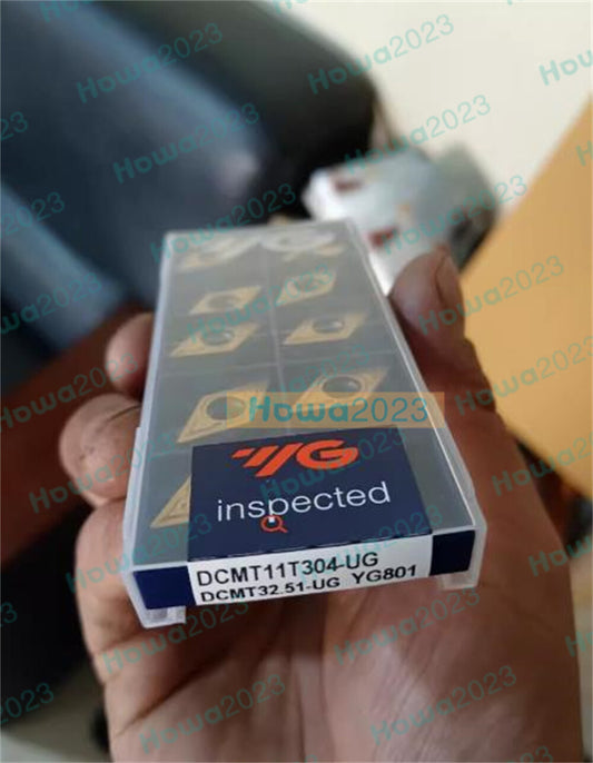 10Pcs/BOX YG DCMT11T304-UG YG801 DCMT32.51-UG Carbide Inserts CNC Turning Blade