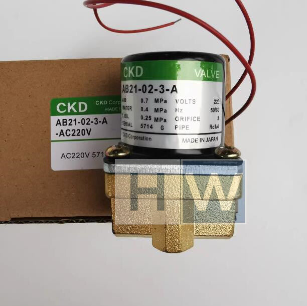 1Pc  Solenoid Valve AB21-02-3-A AC220V AB21-02-3-A-AC220V