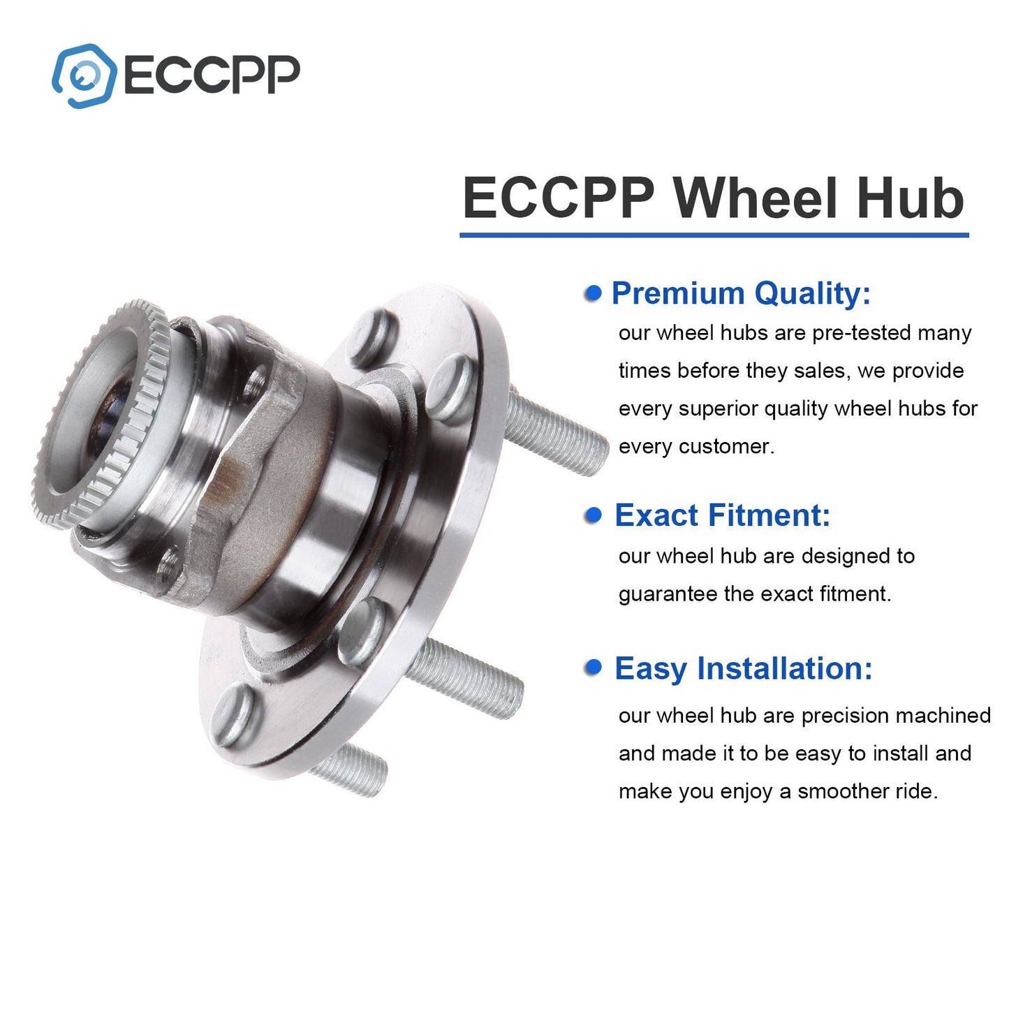 1Pc Rear Wheel Hub Bearing For Mitsubishi Galant Eclipse FWD W/ ABS 2005-2012
