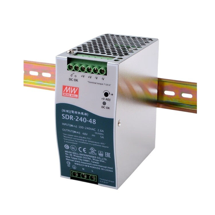 1pcs MEAN WELL SDR-240-48 Switching Power Supply 48V 5A 240W